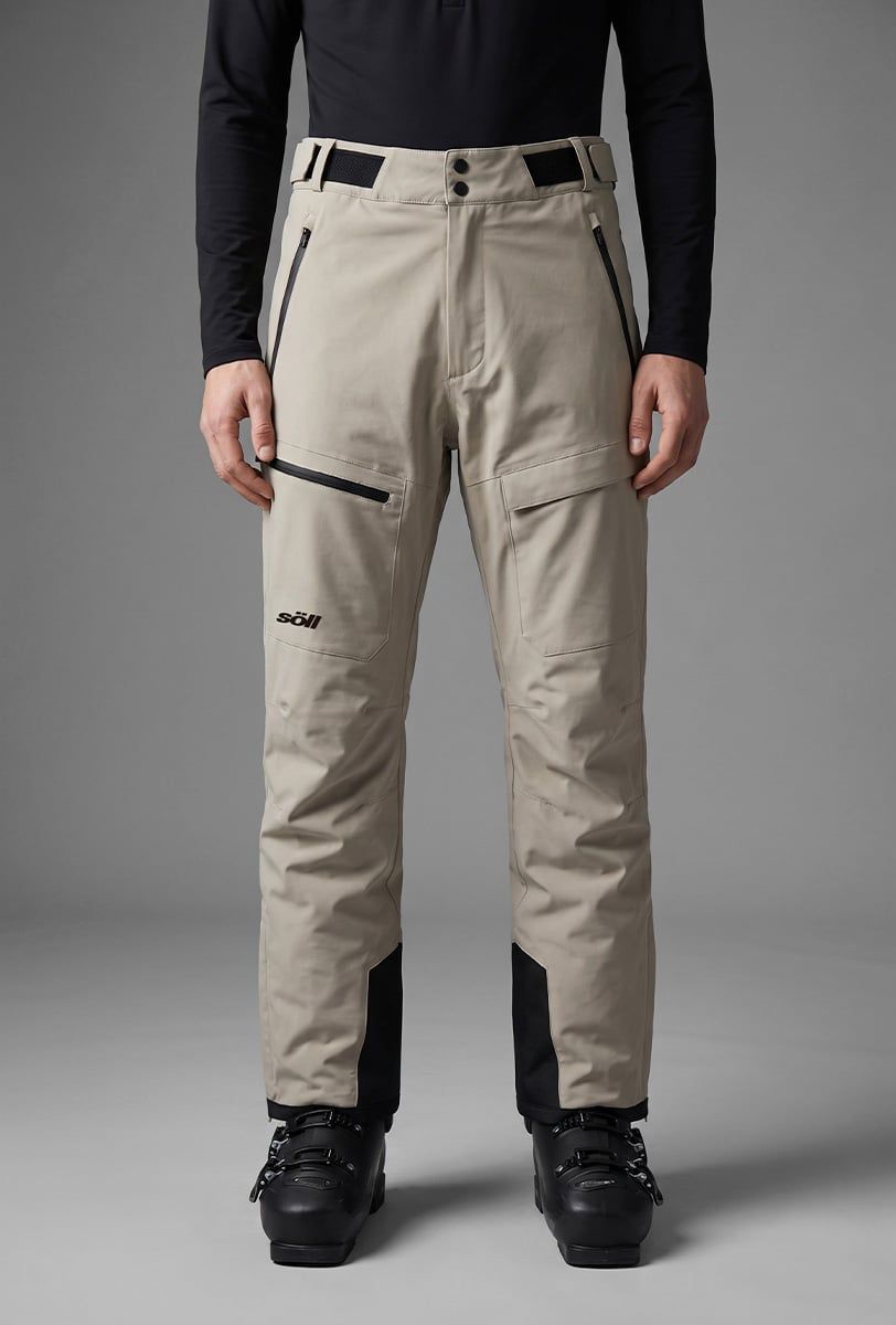 Pantalón de esquí para hombre Söll RAPTOR Sand – detalle - 3
