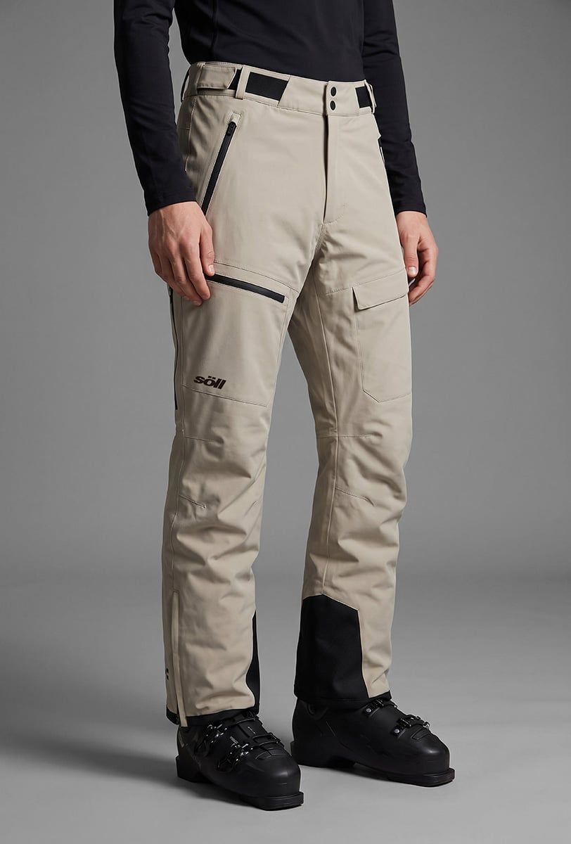 Pantalón de esquí para hombre Söll RAPTOR Sand – detalle - 4