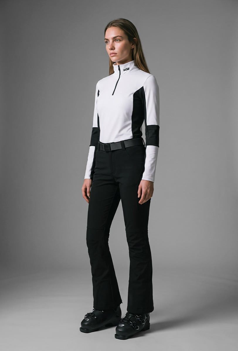 Pantalón de esquí para mujer Söll CRYSTAL Black – vista frontal - 5