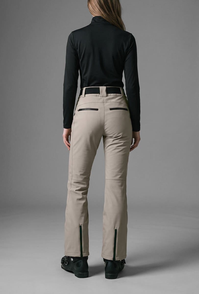 Pantalón de esquí para mujer Söll STELLAR Sand – vista trasera - 2