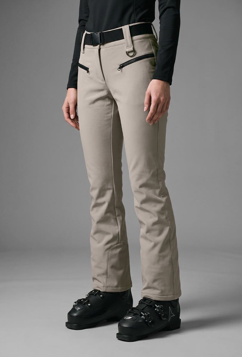 Pantalón de esquí para mujer Söll STELLAR Sand – detalle - 3